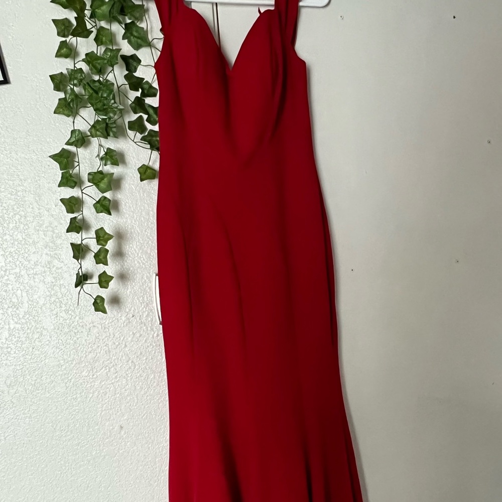 Im selling a red long prom dress that I wore twice